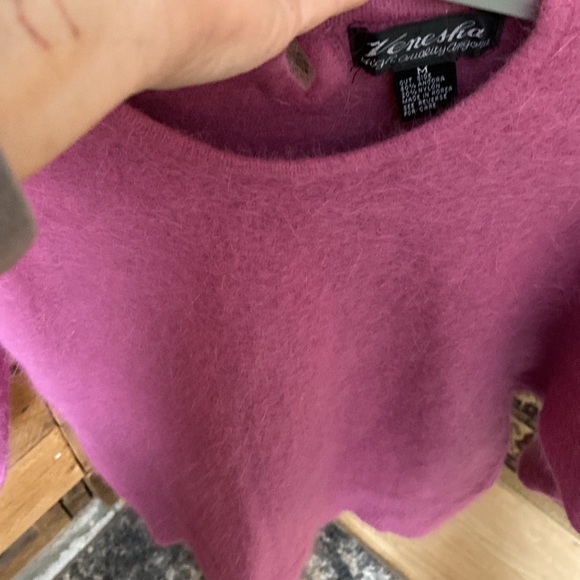 Vintage angora blend sweater medium pink - Picture 8 of 8